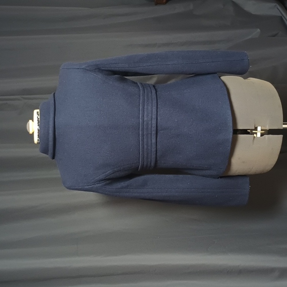 Old Navy Navy Blue Pea Coat Like Tailored Design - Picture 3 of 7